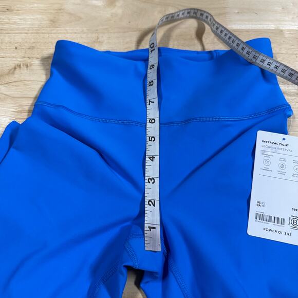 Athleta Interval Leggings Bright Blue Women's Size XS New With Tags Condition - Picture 9 of 10